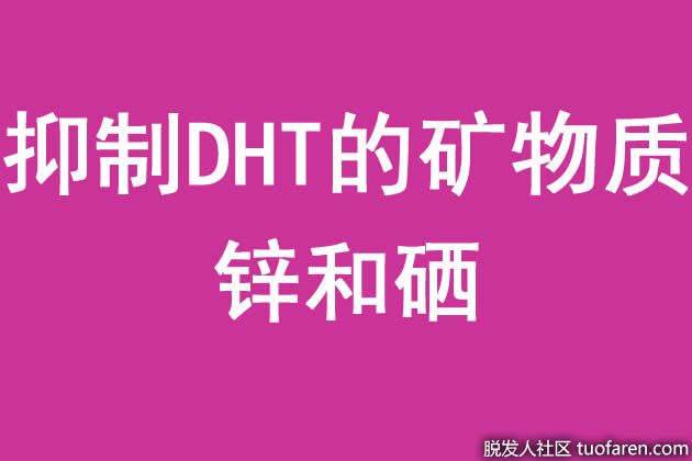【圖】抑制DHT的礦物質：鋅和硒