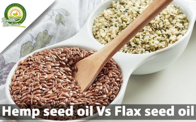 【圖】大麻籽油和亞麻籽油