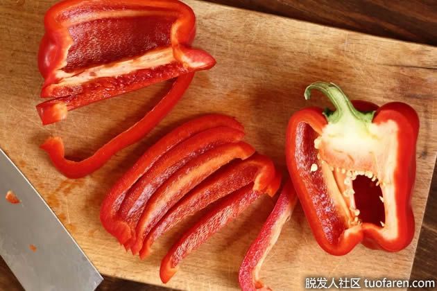 【圖】富含維生素E的食物：紅甜椒