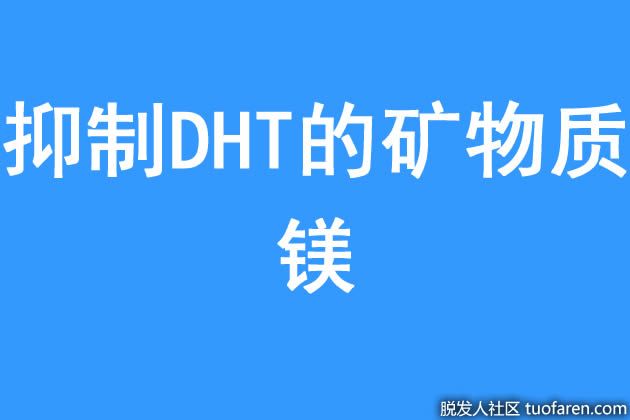 【圖】抑制DHT的礦物質：鎂