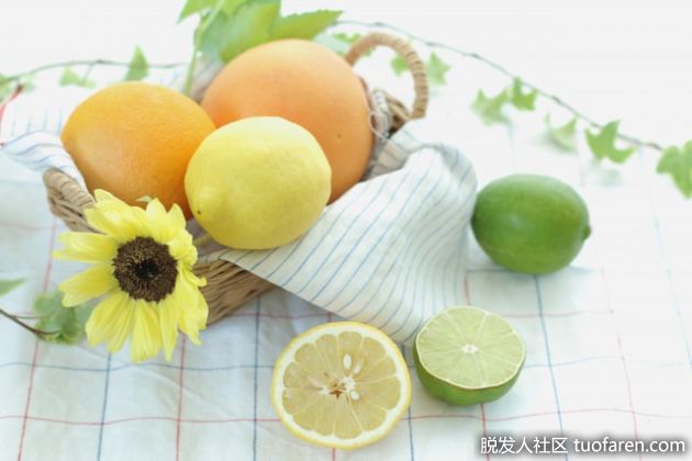 【圖】柑橘類水果的美髮效果