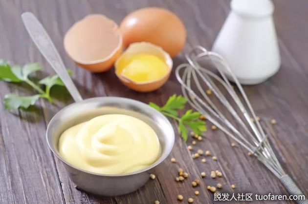 【圖】雞蛋和蛋黃醬頭髮護理