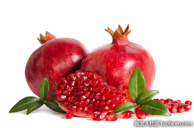 【圖】有利於頭髮生長的水果：石榴