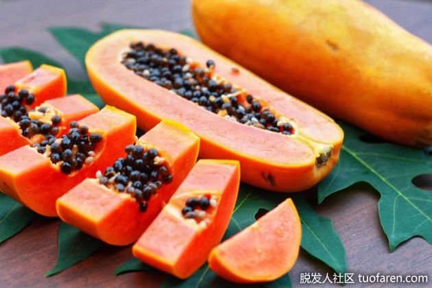 【圖】有利於頭髮生長的水果：木瓜