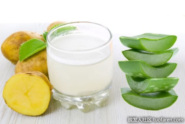 【圖】土豆汁洗頭怎麼洗：土豆汁+蘆薈凝膠