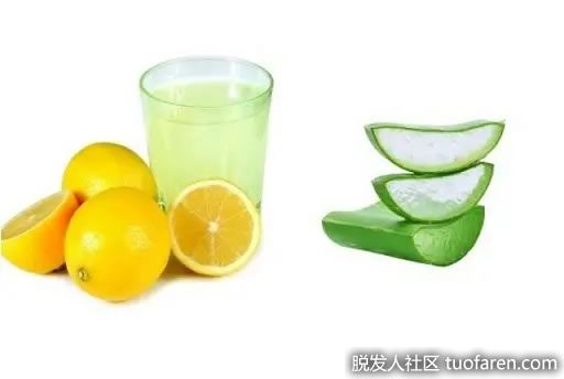 【圖】檸檬汁和蘆薈保持頭髮光澤