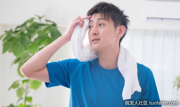 【圖】頭皮出汗可能是脱髮問題的兇手