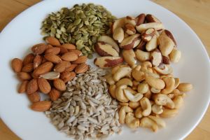 健康的堅果和種子