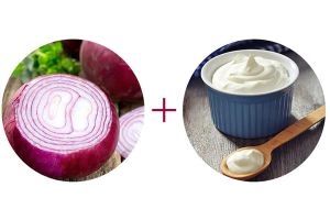 洋葱汁和酸奶抗頭皮感染