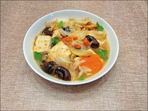 藥膳：麻油藥膳豆腐