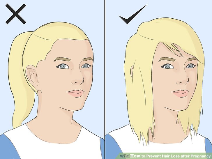 防止妊娠後脱髮的圖像步驟1
