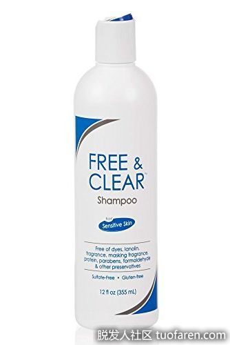 Pharmaceutical 温和敏感洗髮水：這款洗髮水不含硫酸鹽，配方中特別不含染料、香味、甲醛和其他化學物質，可以幫助任何敏感皮膚的人緩解這些症狀。